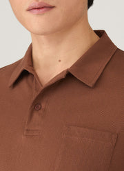 Men's Riviera Polo Shirt in Conker Brown