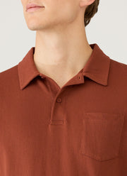 Men's Riviera Polo Shirt in Rust