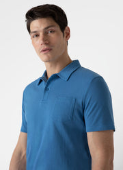 Men's Riviera Polo Shirt in Blue Jean