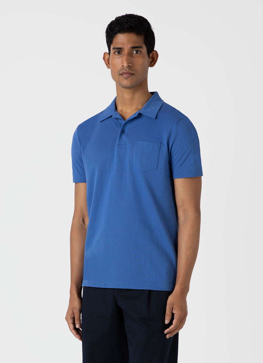 Men's Riviera Polo Shirt in French Blue