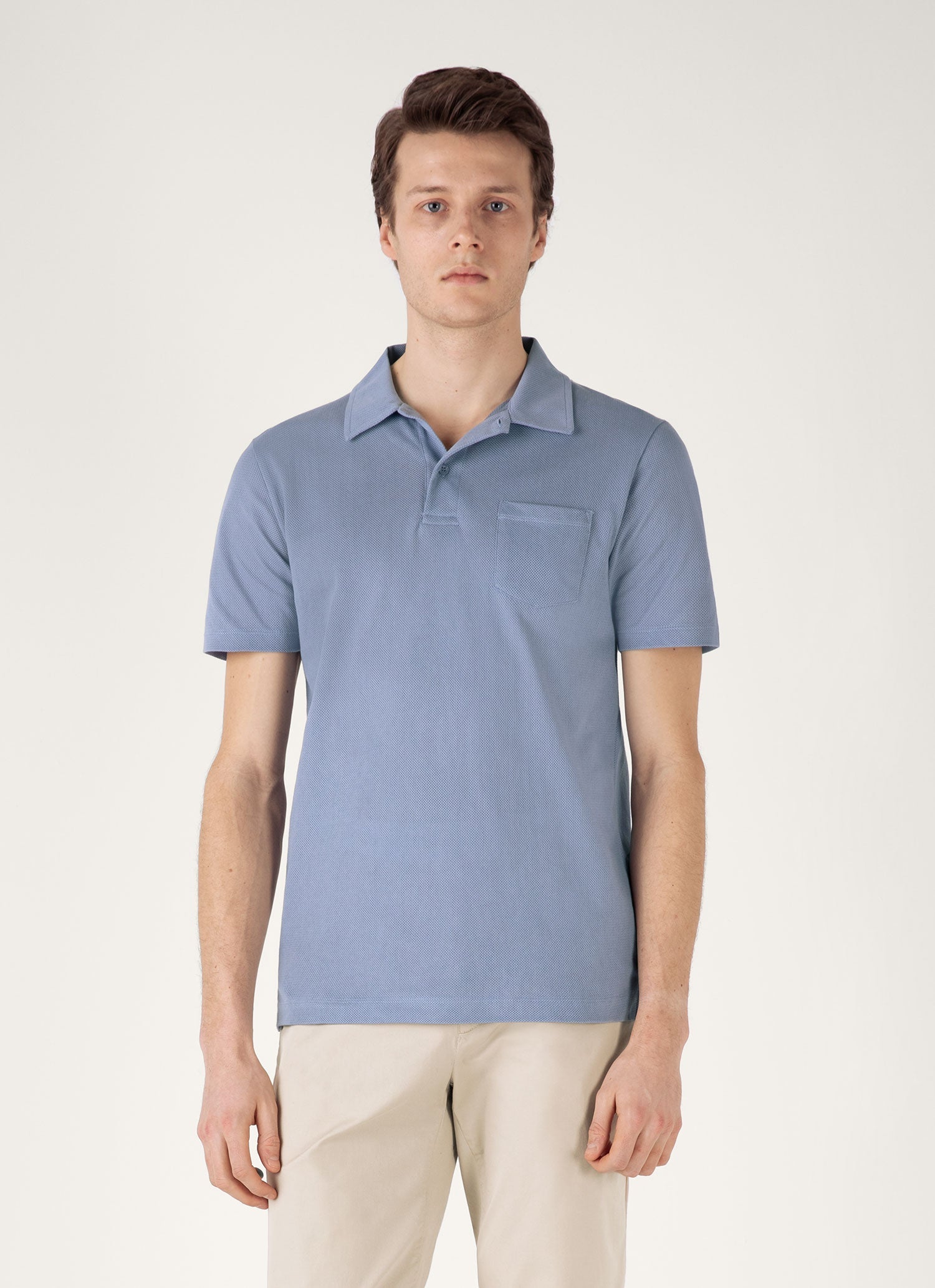 Men's Riviera Polo Shirt in Vintage Blue
