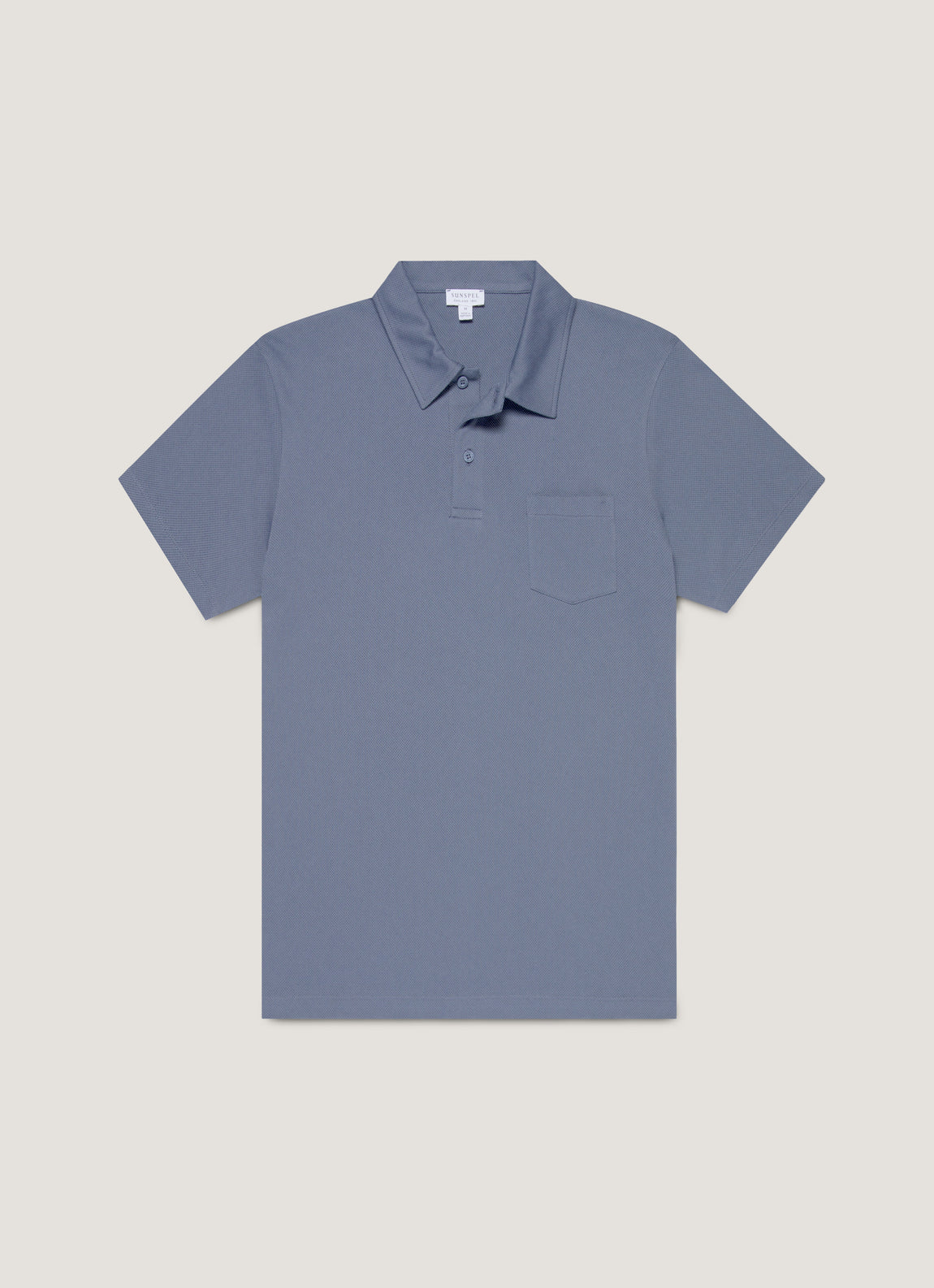 Men's Riviera Polo Shirt in Selvedge Blue
