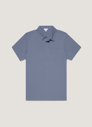 Men's Riviera Polo Shirt in Selvedge Blue