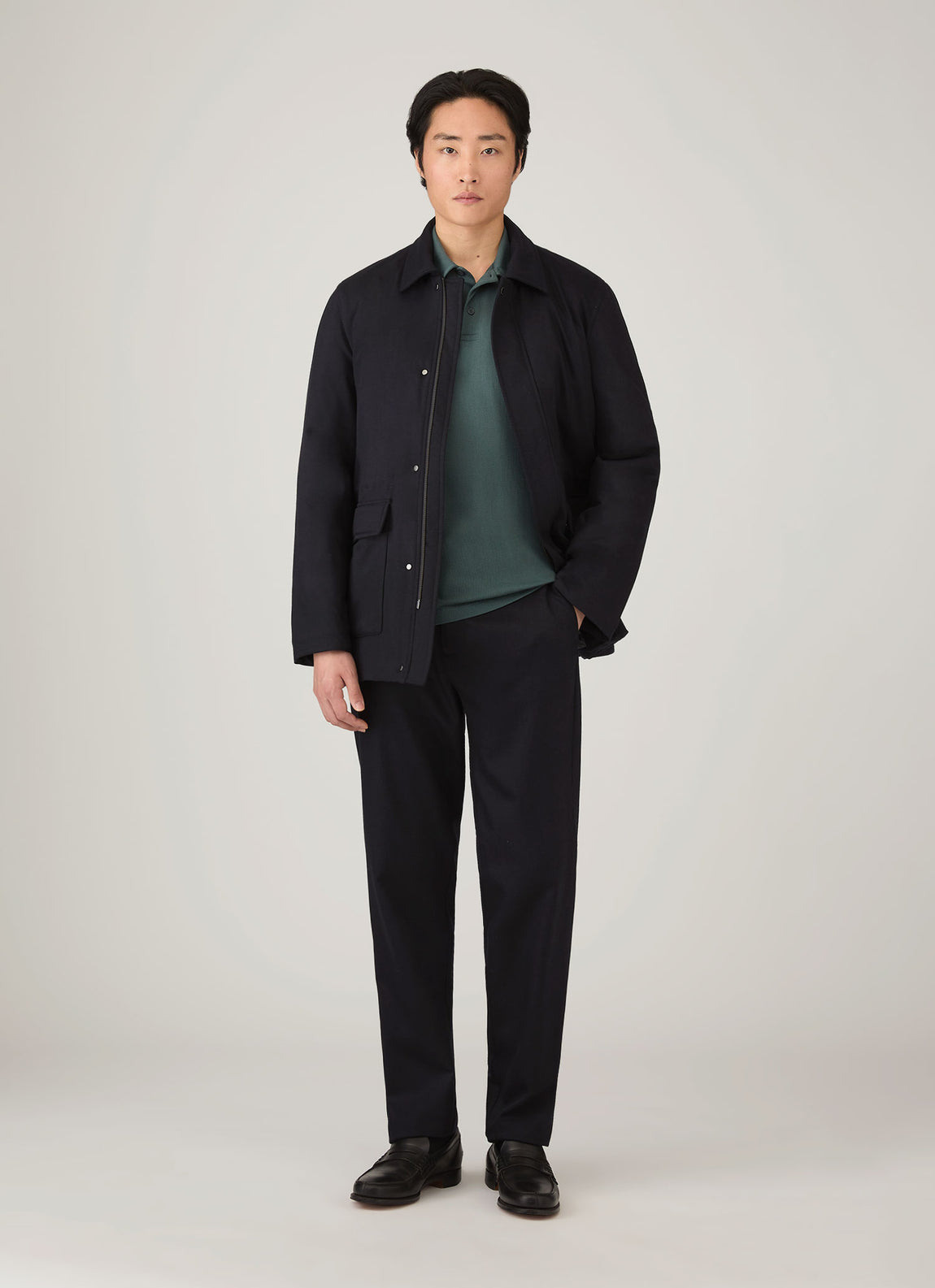 Men's Riviera Polo Shirt in Dark Petrol