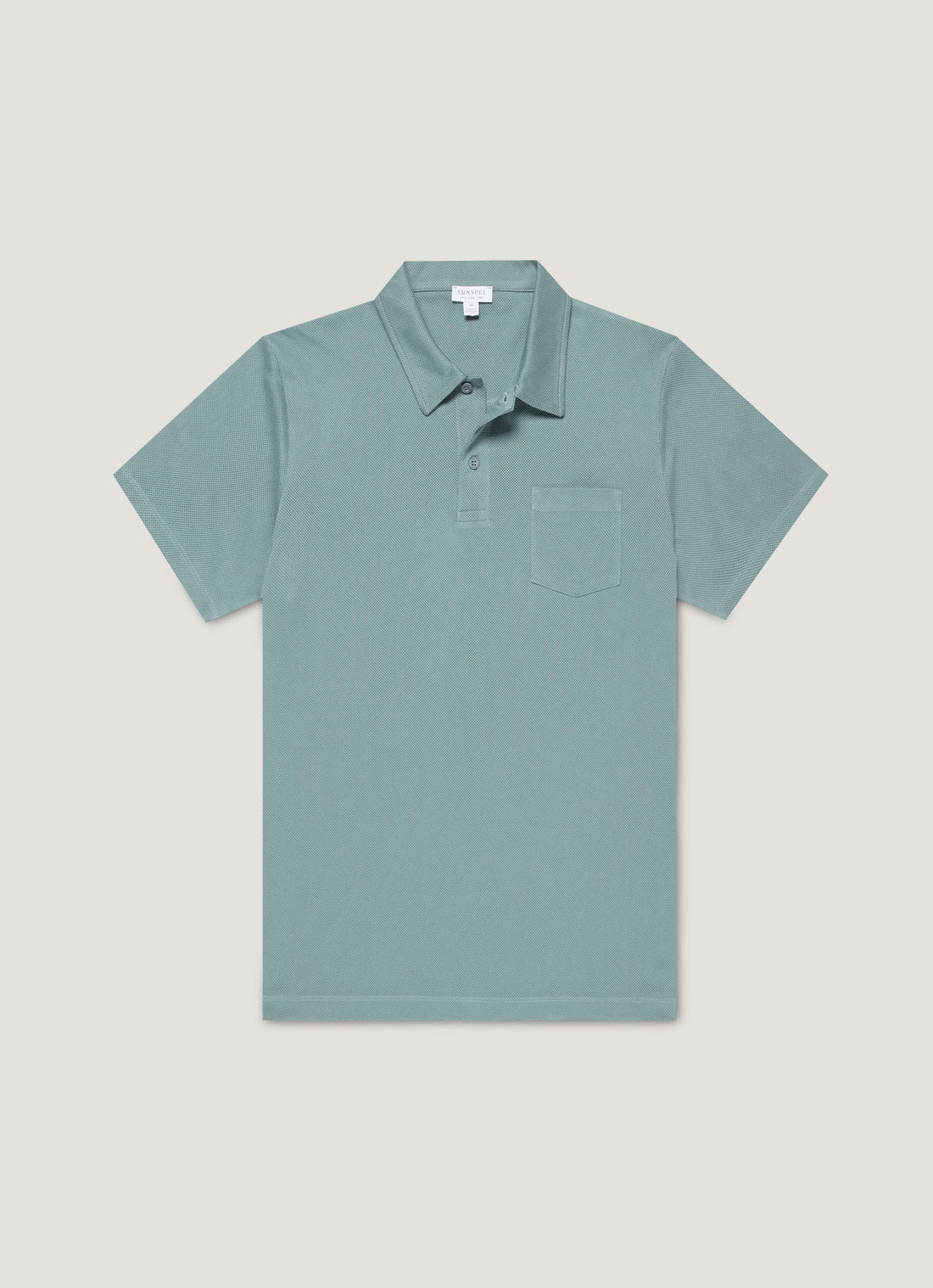 Men's Riviera Polo Shirt in Steel Green