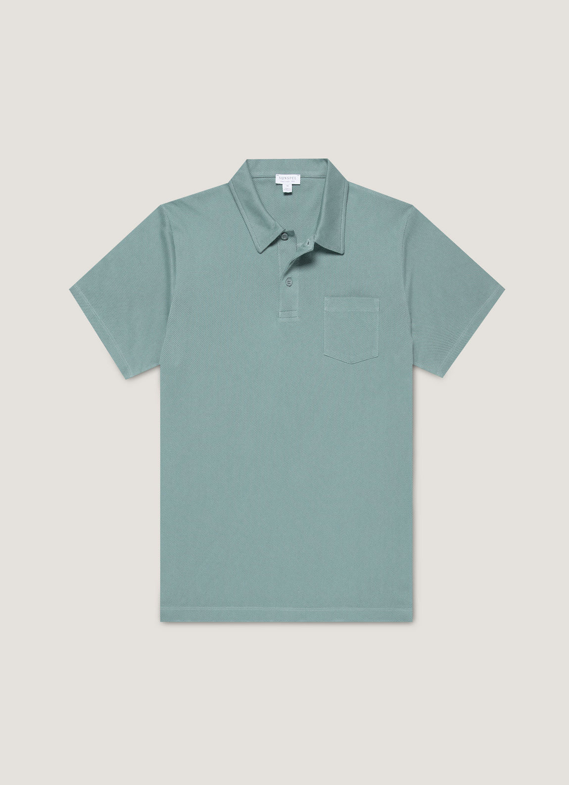 Men's Riviera Polo Shirt in Steel Green