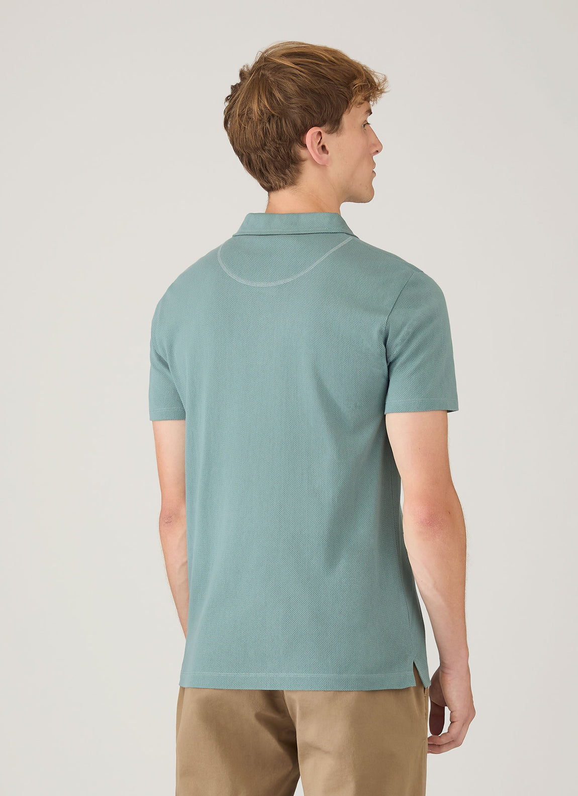 Men's Riviera Polo Shirt in Steel Green