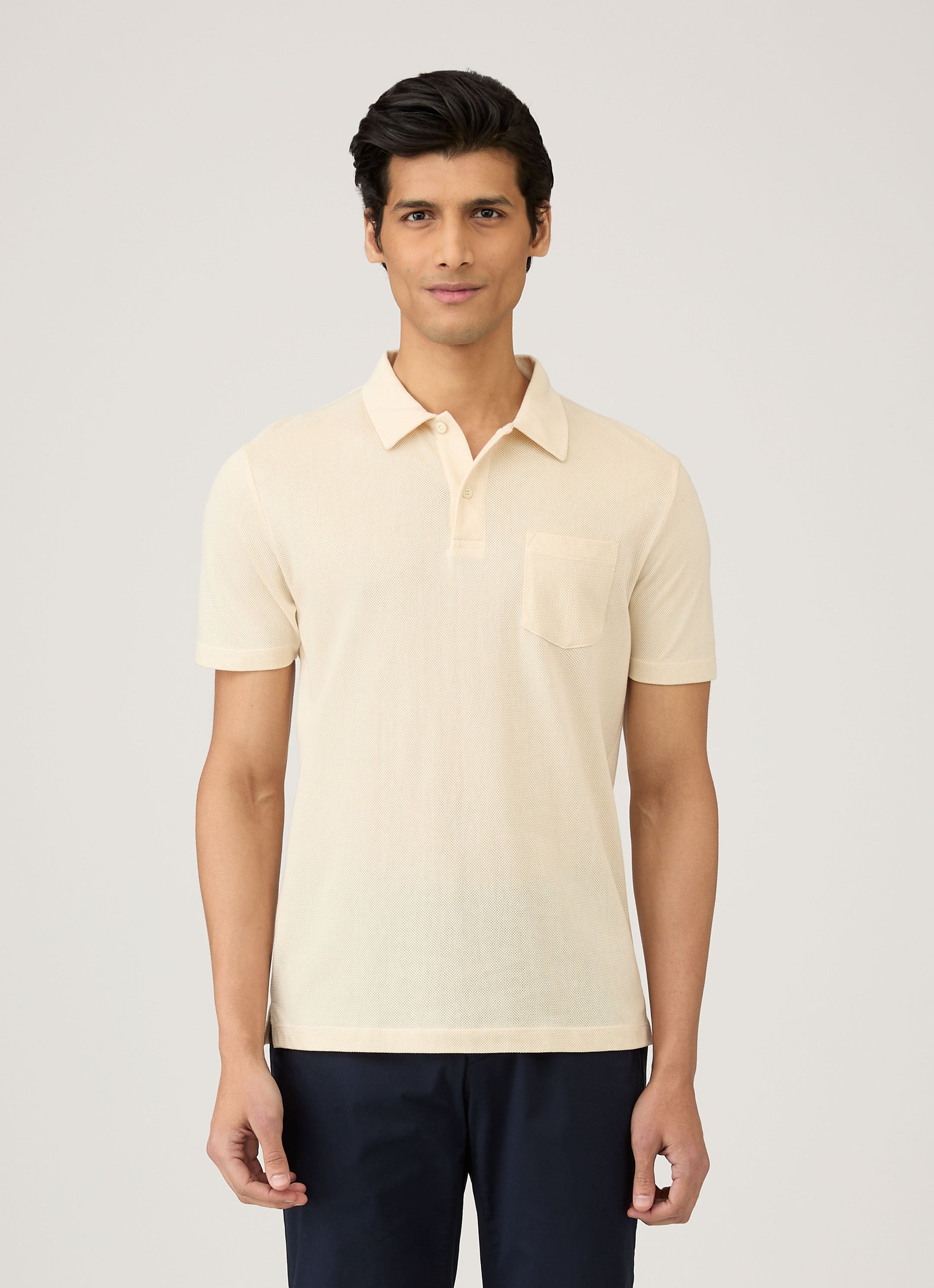 Men's Undyed Riviera Polo Shirt in Undyed