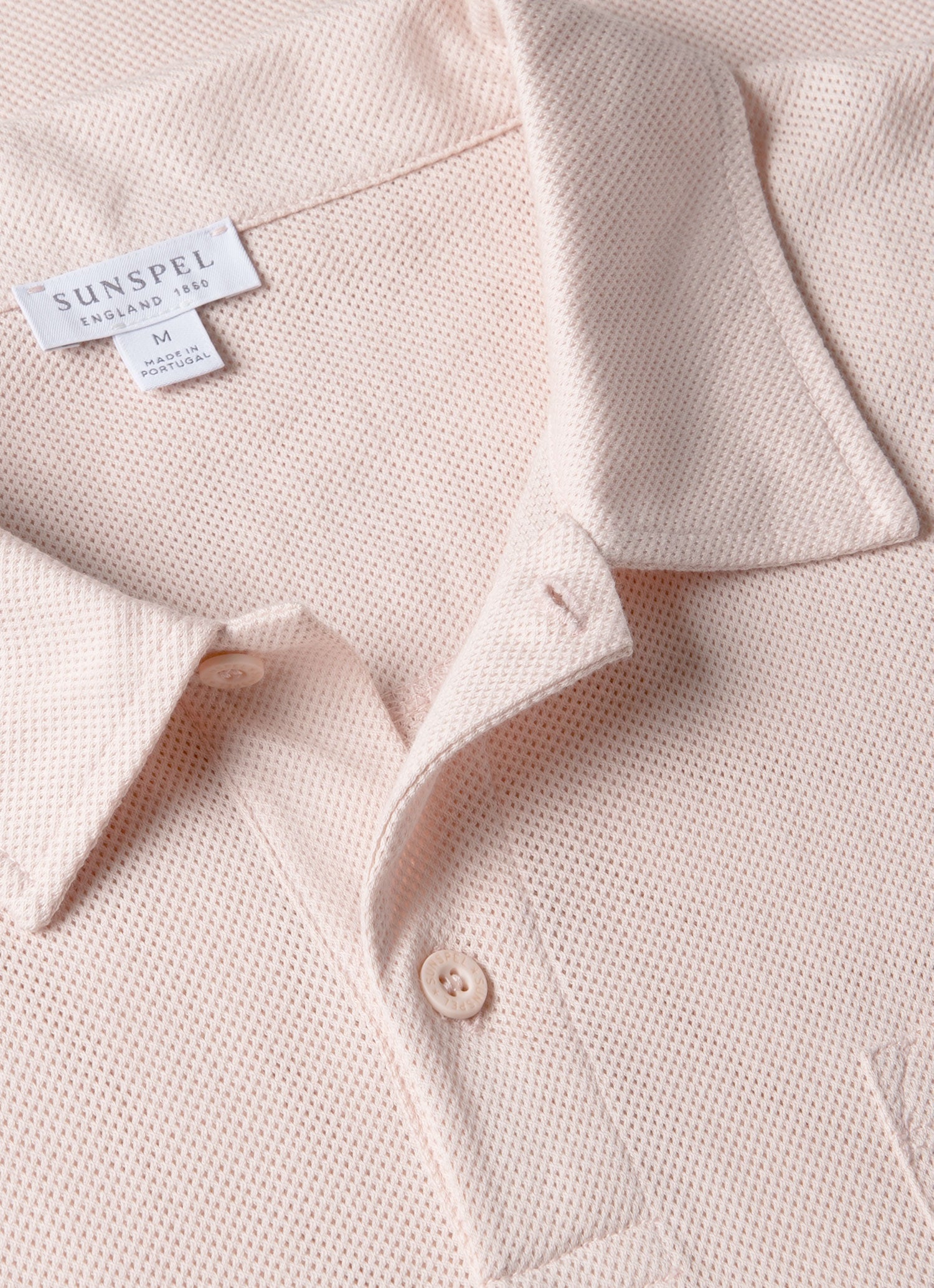 Men's Riviera Polo Shirt in Pastel Pink