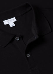 Men's Piqué Polo Shirt in Black
