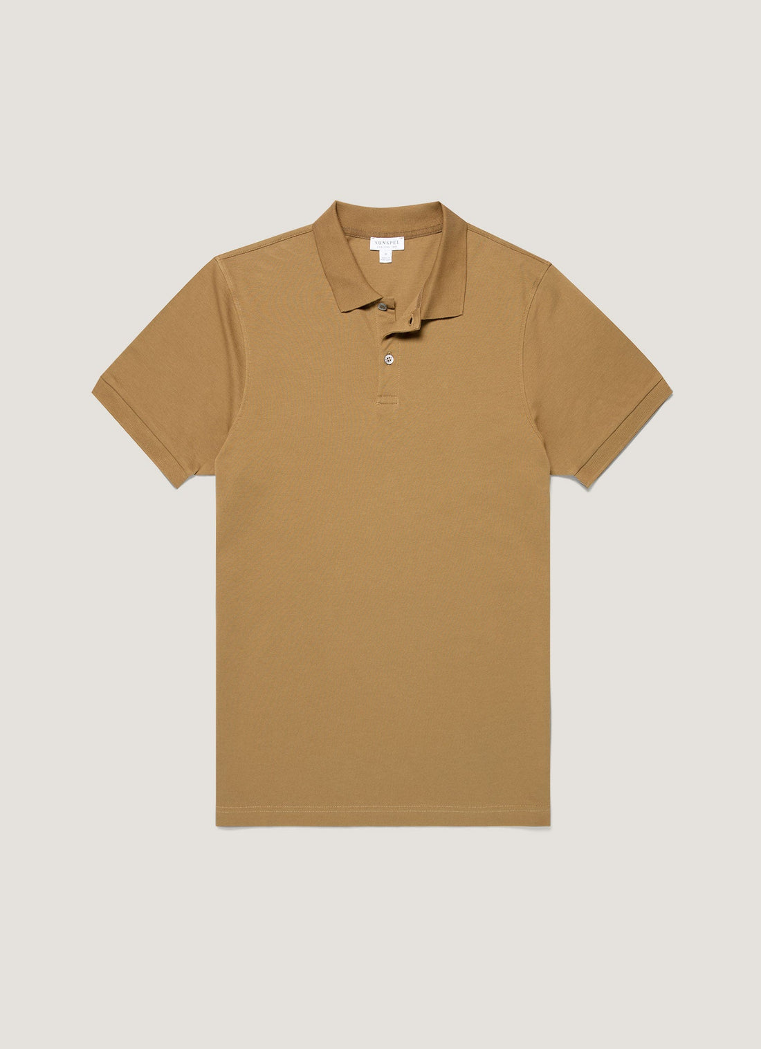 Men's Piqué Polo Shirt in Walnut