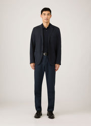 Men's Piqué Polo Shirt in Midnight Navy