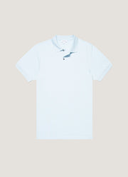 Men's Piqué Polo Shirt in Frost Blue