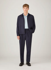 Men's Piqué Polo Shirt in Frost Blue