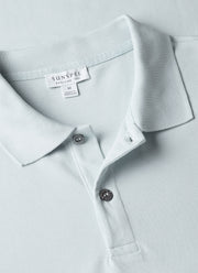 Men's Piqué Polo Shirt in Frost Blue