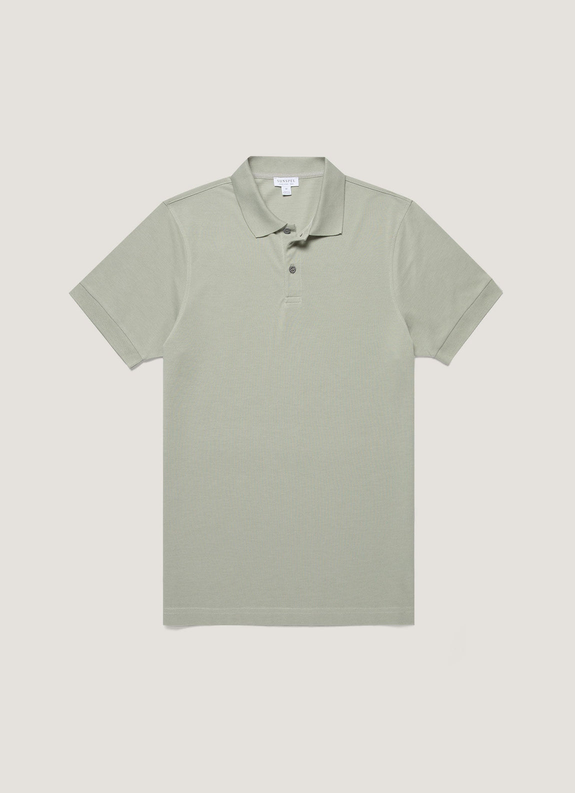Men's Piqué Polo Shirt in Pastel Green