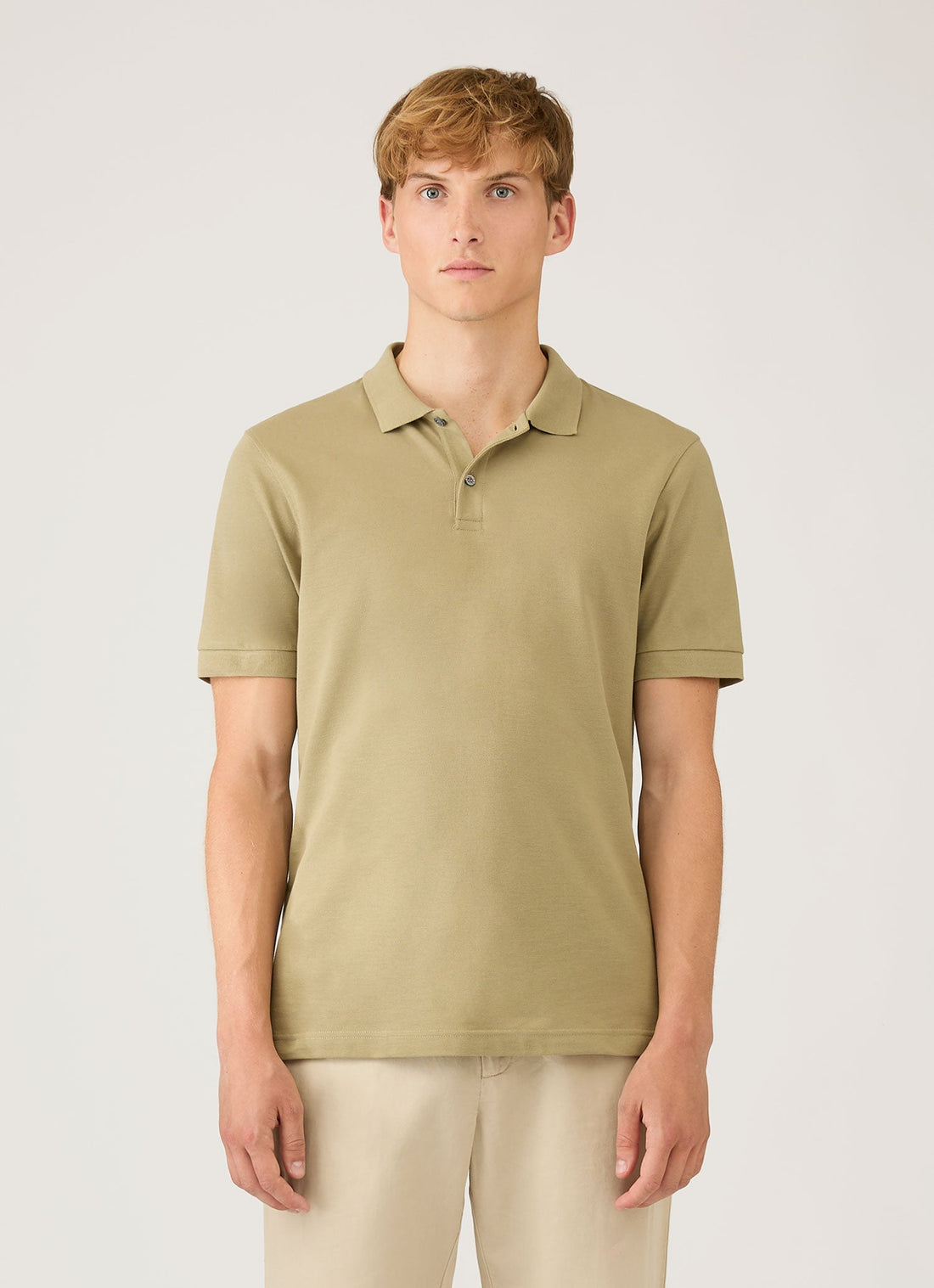 Men's Piqué Polo Shirt in Pistachio