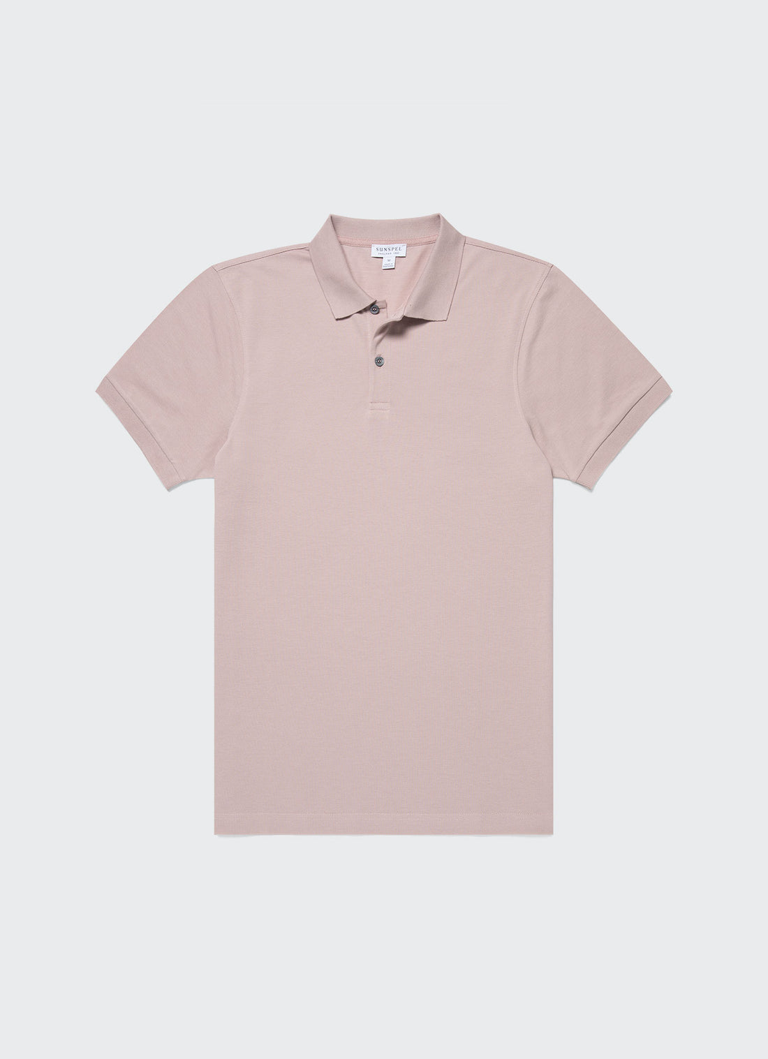 Men's Piqué Polo Shirt in Pale Pink