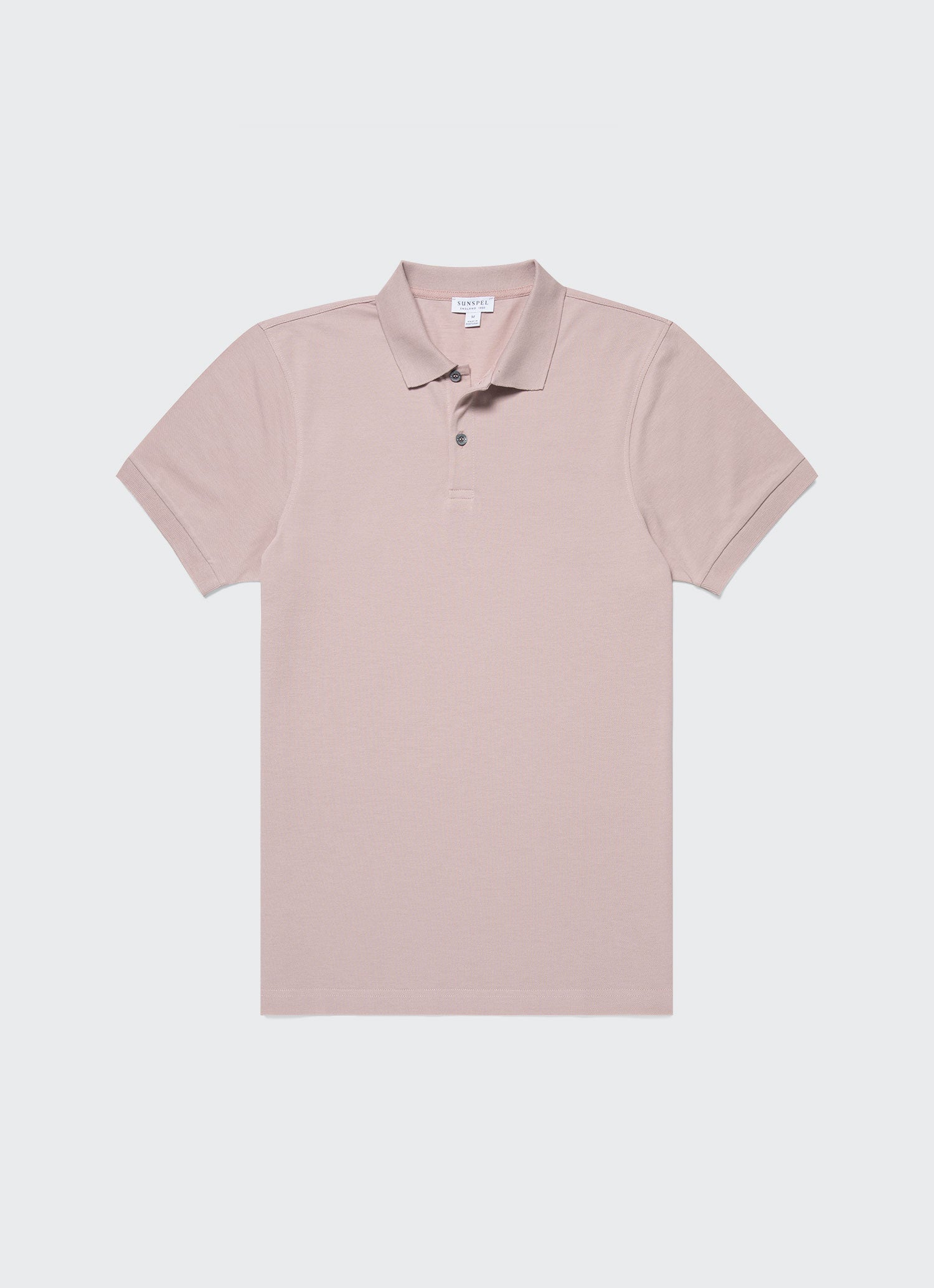 Men's Piqué Polo Shirt in Pale Pink