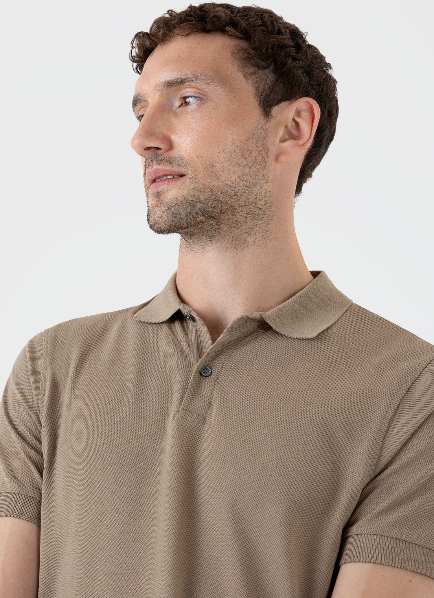 Light brown polo shirt hotsell