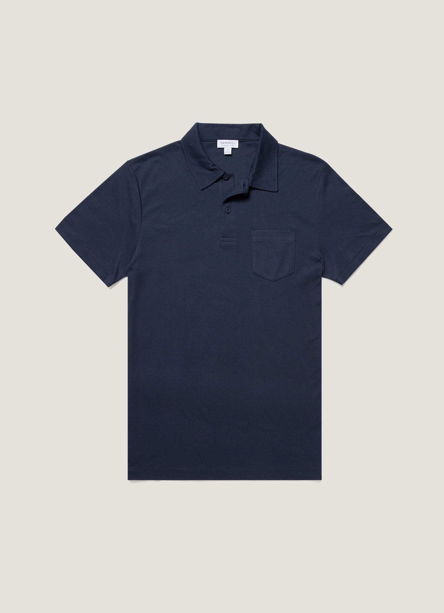 SUNSEA 19SS SNM BLUE POLO (ブラック) SUNSEA 19ss SNM BLUE POLO