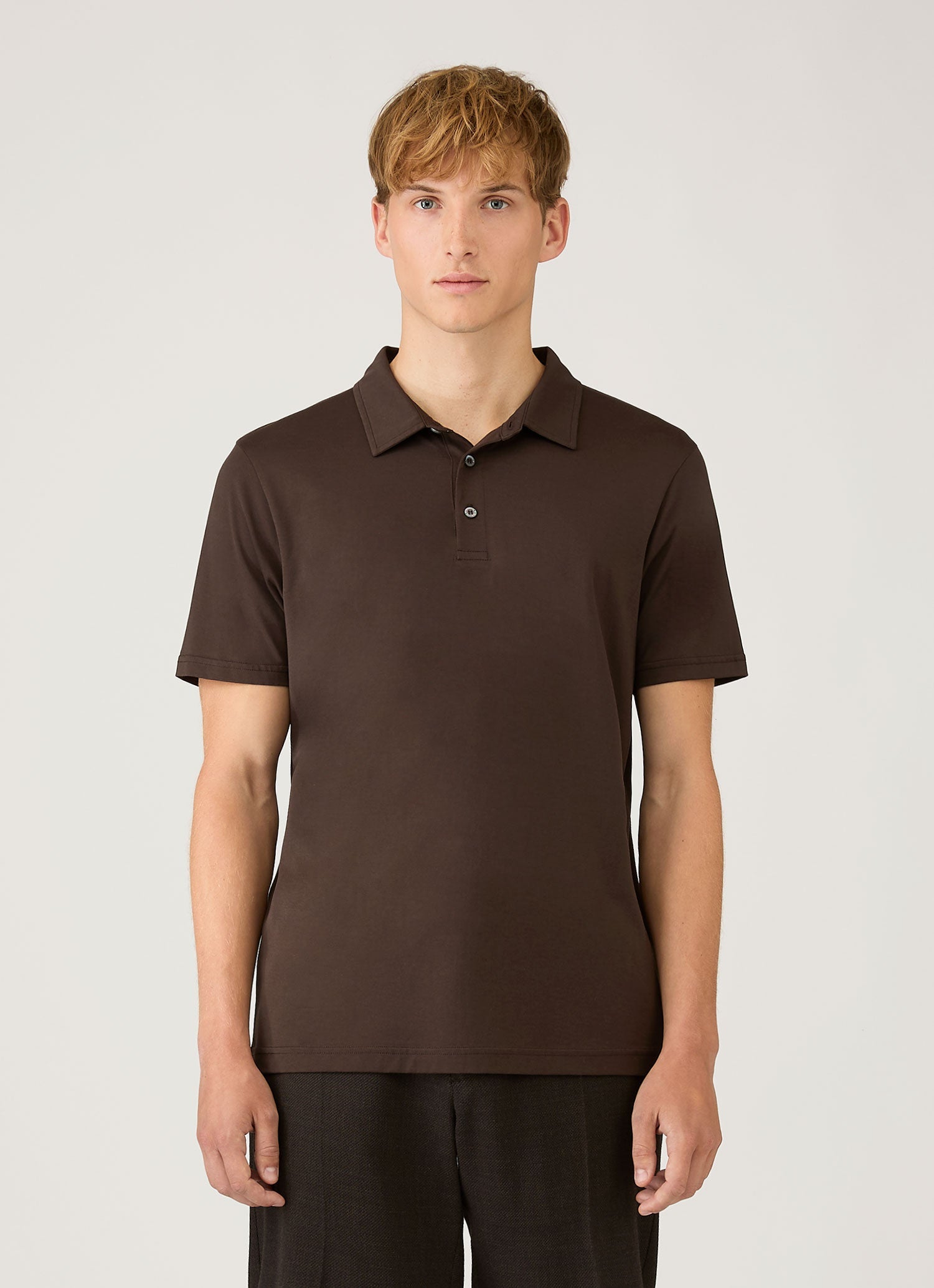 DESCENDANT/CETUS POLO JERSEY (brown)サイズ3 DESCENDANT Cetus Polo Jersey 