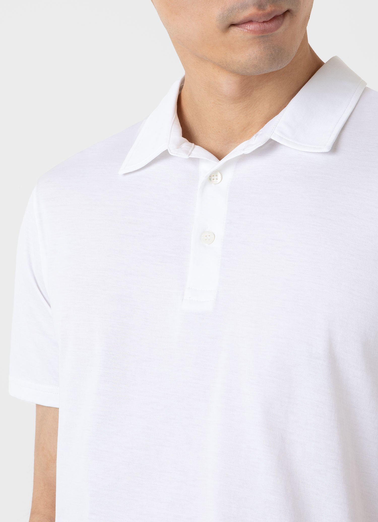White jersey polo hotsell