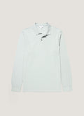 Men's Long Sleeve Piqué Polo Shirt in Haar