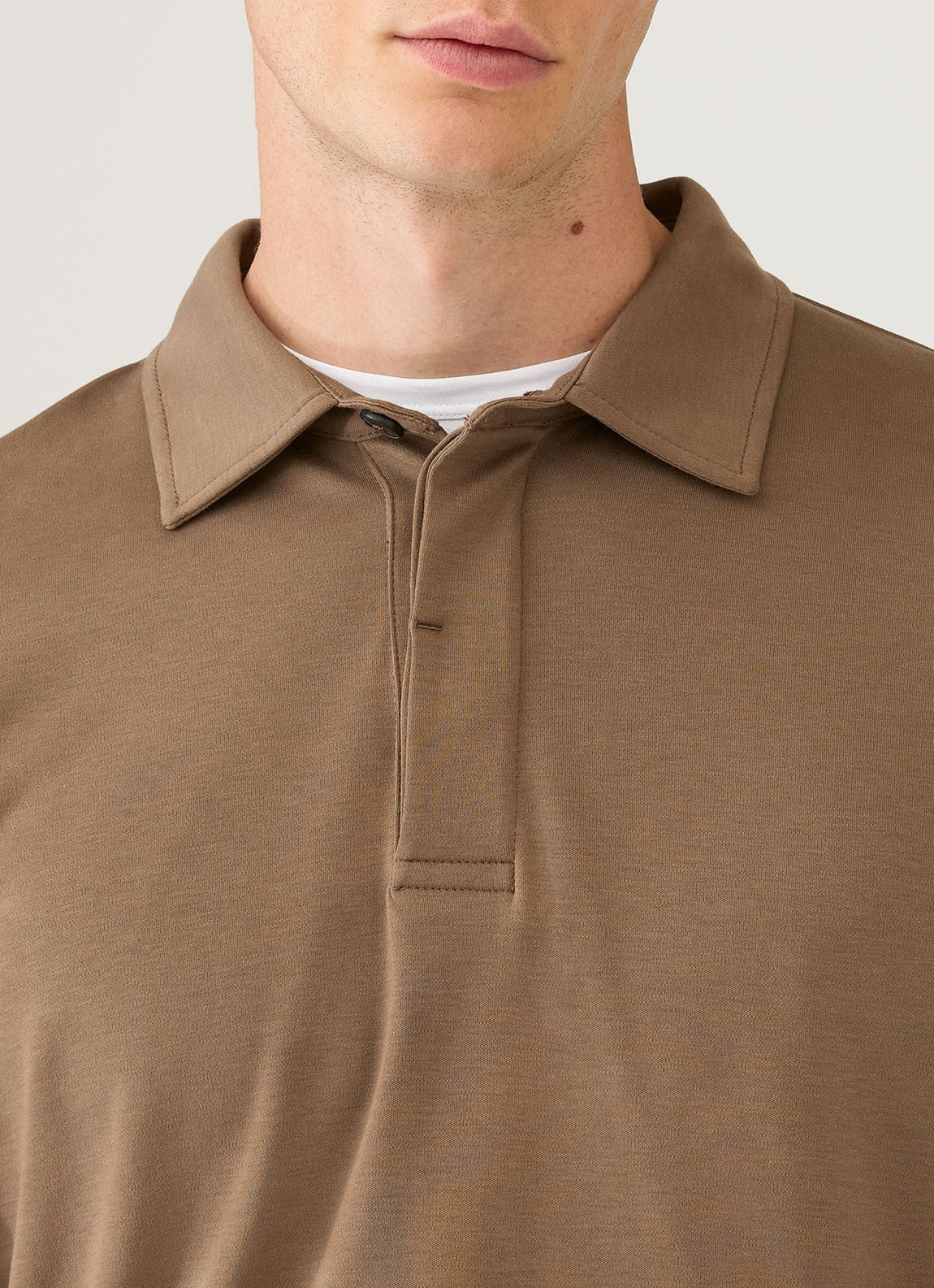 Men's Heavyweight Rugby Polo Shirt in Dark Cedar