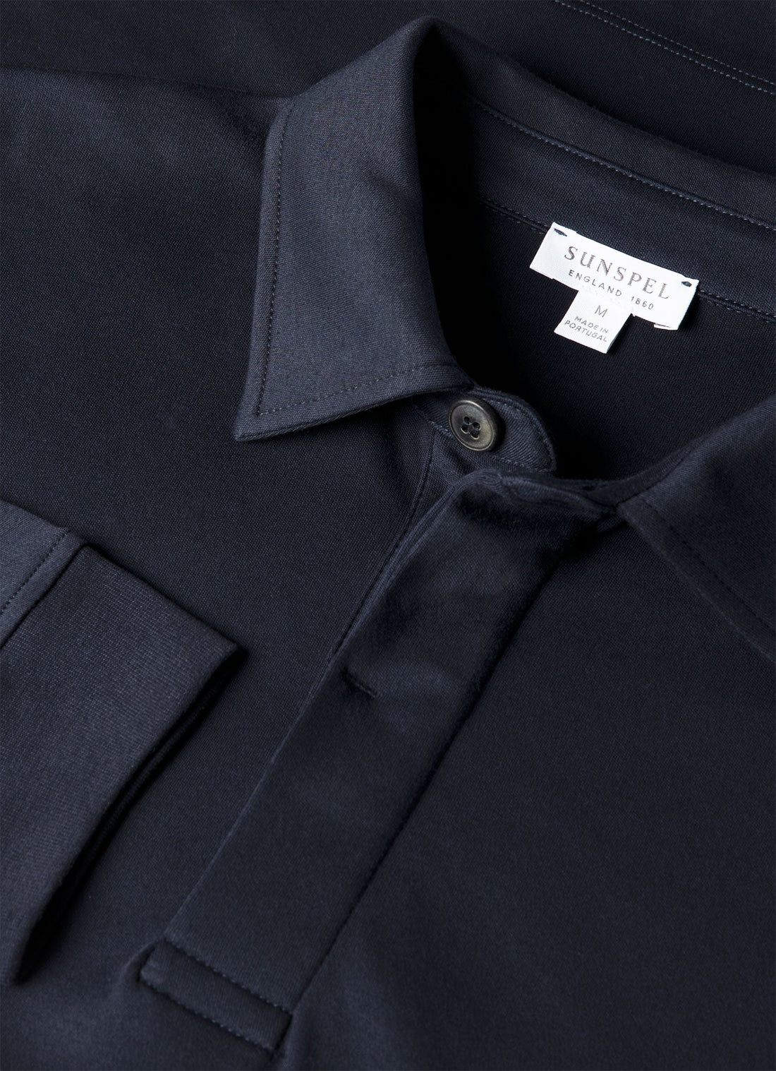 Men's Heavyweight Rugby Polo Shirt in Midnight Navy