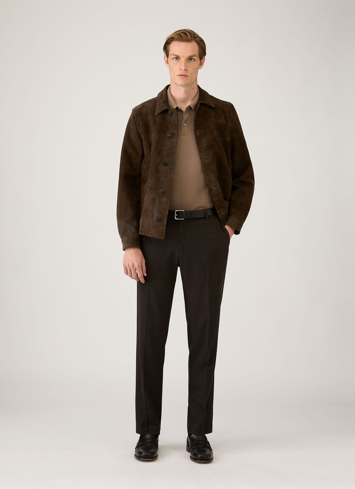 Men's Regular Fit Riviera Polo Shirt in Dark Cedar