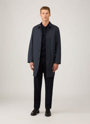 Men's Knit Polo Shirt in Navy