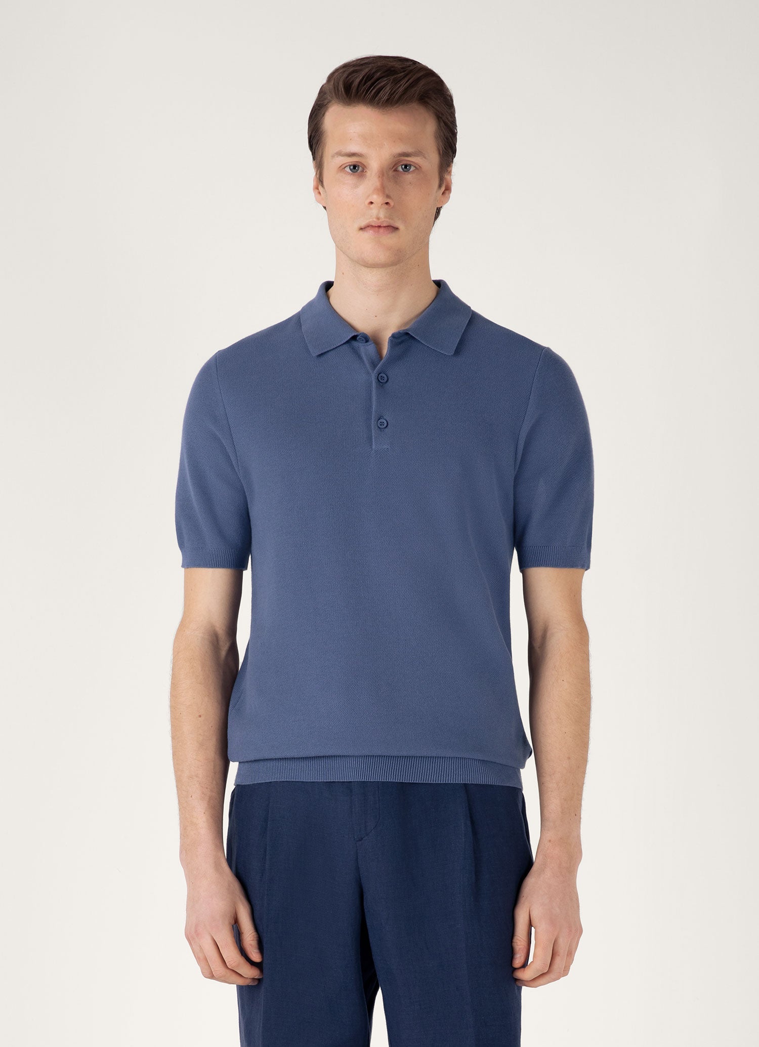 トップス sunsea 19SS SNM-BLUE-POLO m-blue-back_1_grande.png?v=