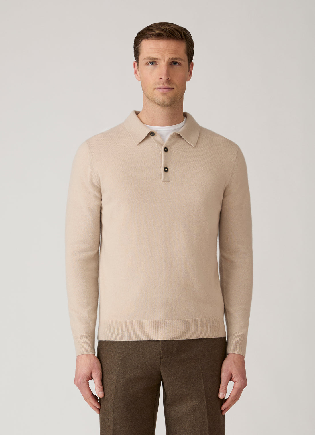 Cashmere Knitted Polo Shirt