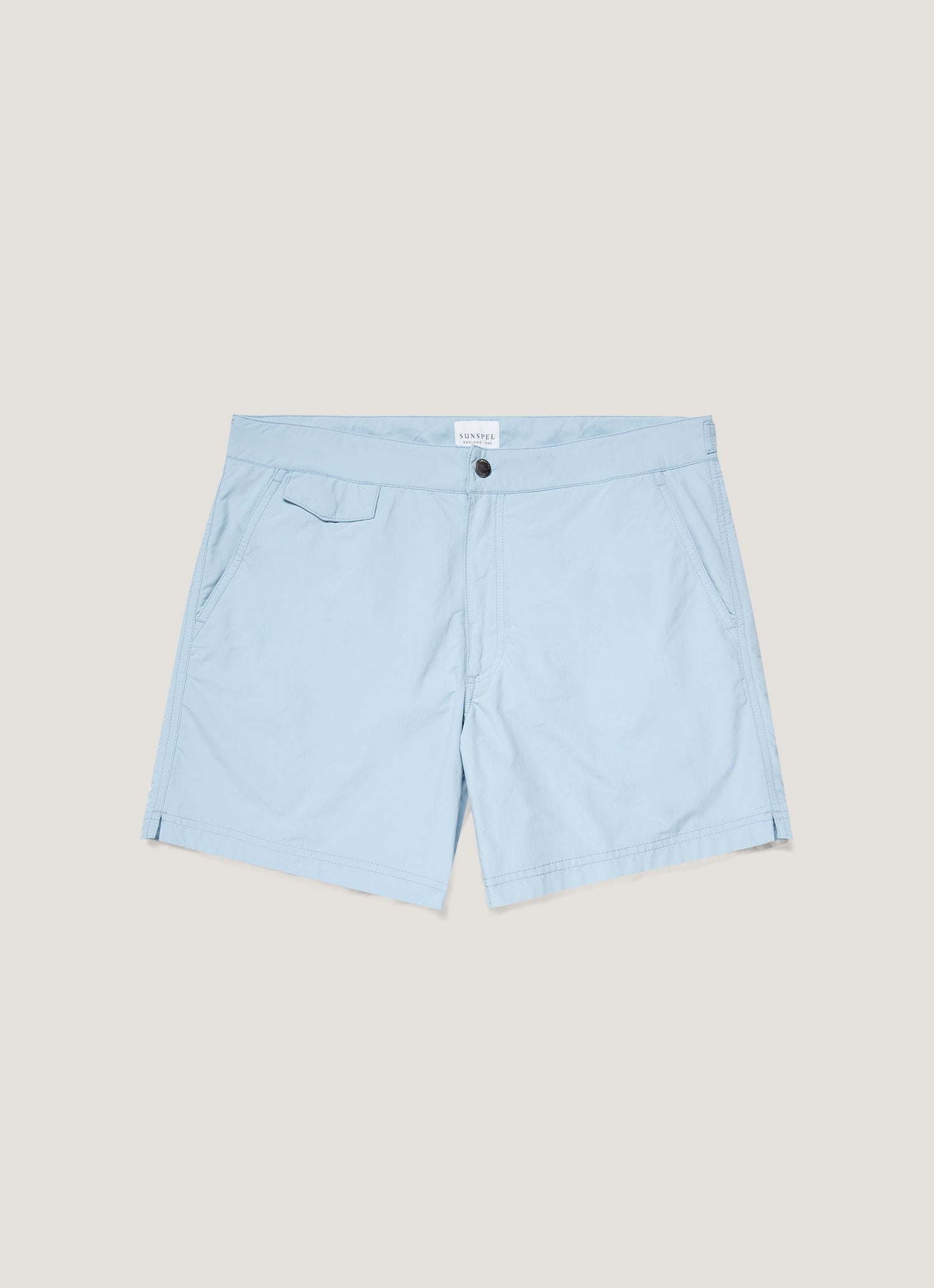 Men's Tailored Swim Short in Light Blue
