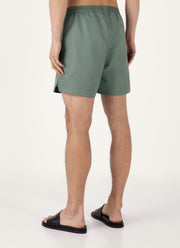 Men's Drawstring Swim Shorts in Dusk Green