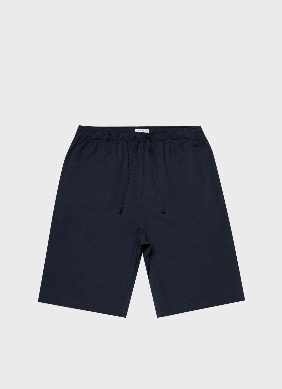 Men's Cotton Modal Lounge Shorts in Navy | Sunspel