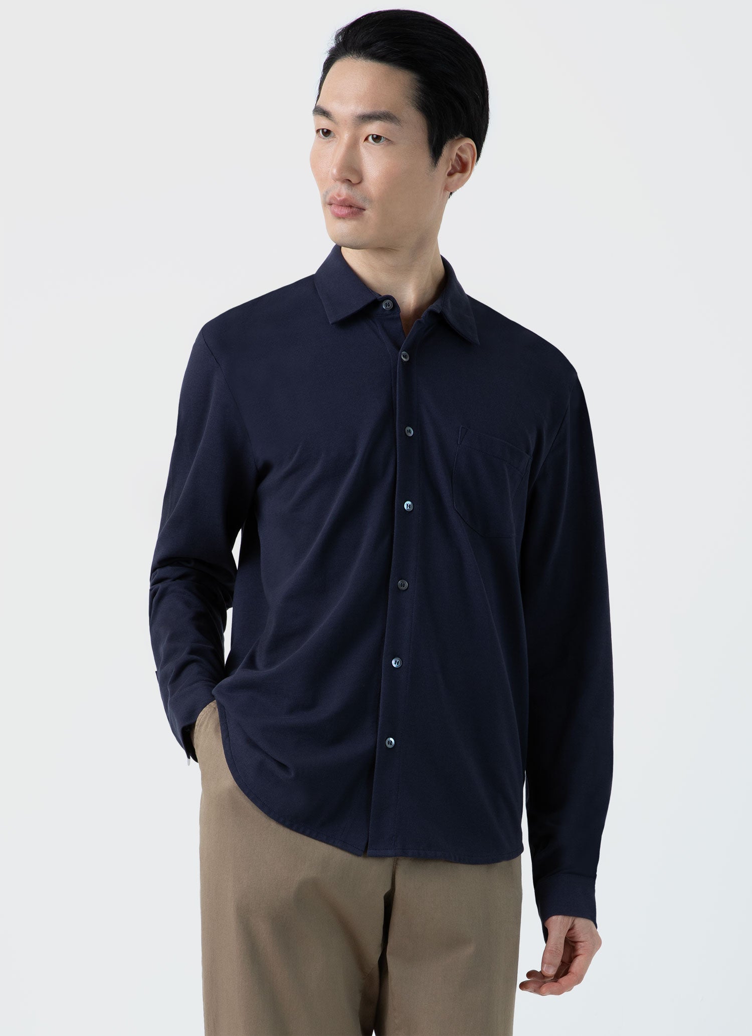 Sunspel pique store shirt