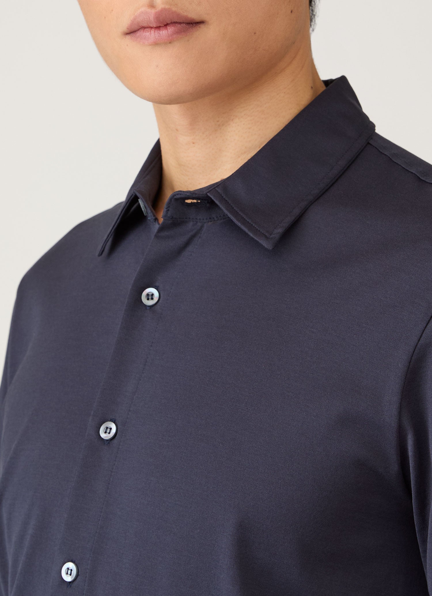 Men's Classic Jersey Shirt in Navy
