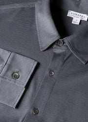 Men's Classic Jersey Shirt in Slate Blue