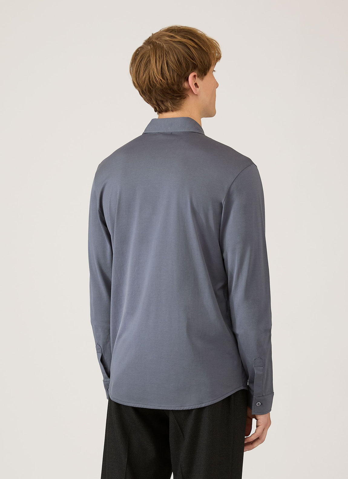 Men's Classic Jersey Shirt in Slate Blue