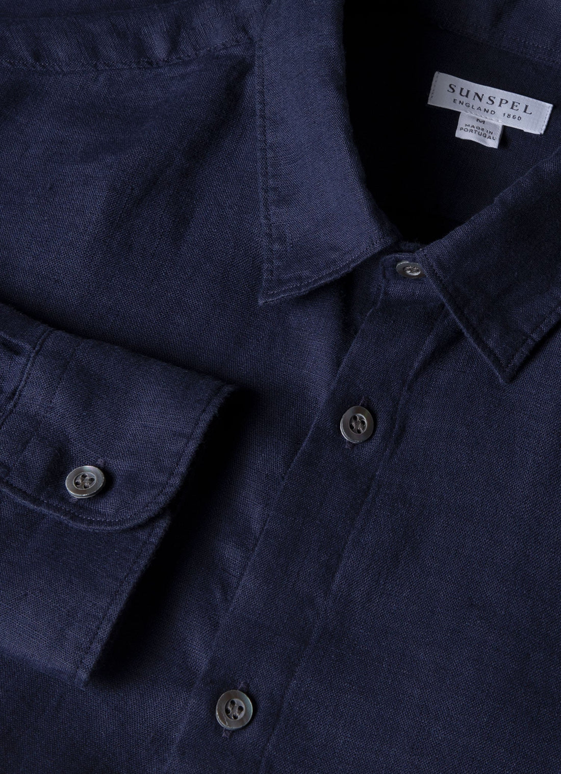 Men's Linen Shirt in Navy