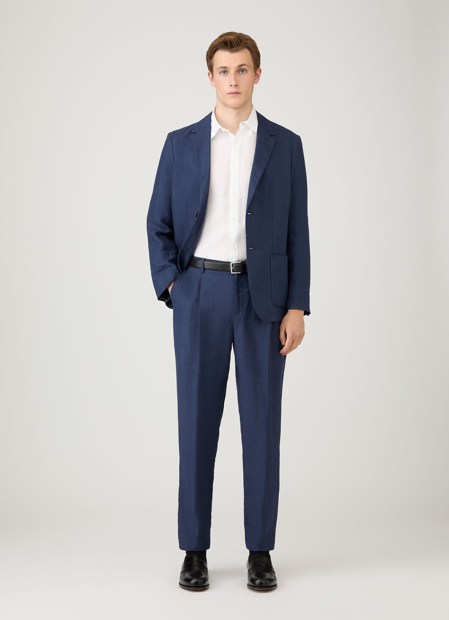 SUNSPEL ダークデニム ジャケット Lサイズ Men's Japanese Denim Jacket in Rinse Wash Denim | Sunspel