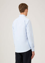 Men's Sea Island Cotton Shirt in Light Blue