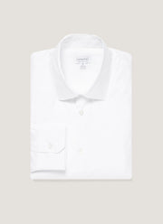 Men's Cotton Stretch Shirt in White