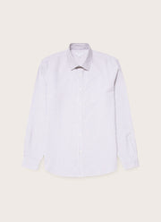 Men's Oxford Shirt in White/Navy