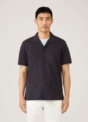 Men's Riviera Camp Collar Shirt in Navy