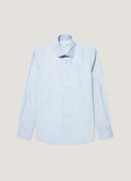 Men's Cotton Poplin Shirt in Light Blue