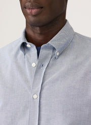 Men's Button Down Oxford Shirt in Dark Blue