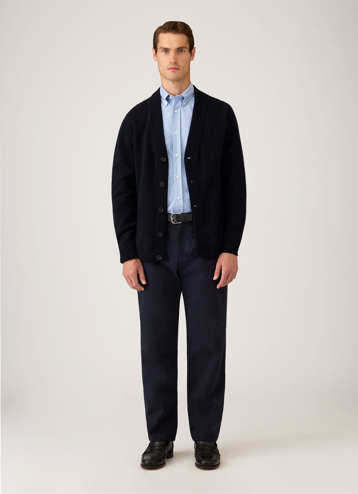Men's Button Down Oxford Shirt in Mid Blue